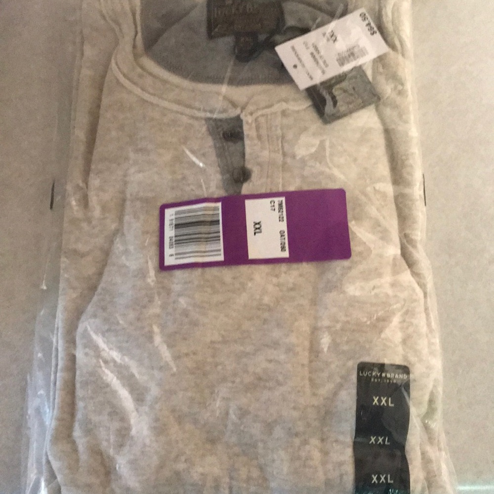 Lucky long sleeve Henley xxl new in package